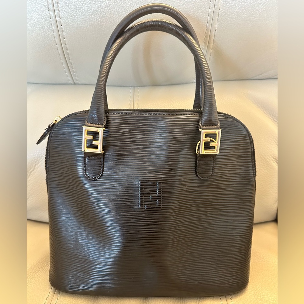 Fendi EPI LEATHER authentic vintage Dome bag EUC! Rare!